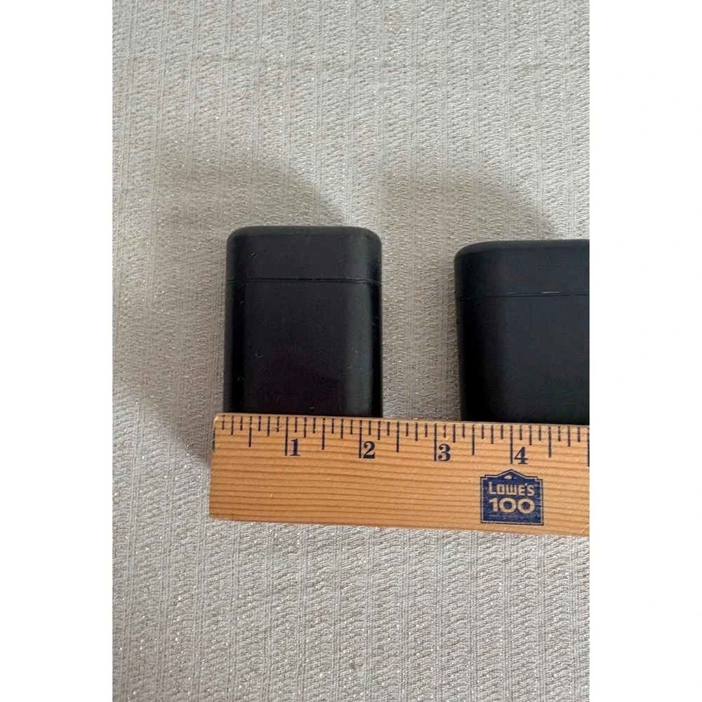 Wild Deodorant Case Set of two Black new unused Refillable Aluminum Matte Finish